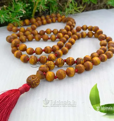 Krishna Tulsi 108+1 Original Tulsi Japa Mala 12mm Beads Size