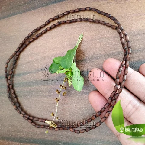 2 Rounds Tulsi Kanthi Mala Dark Brown for All
