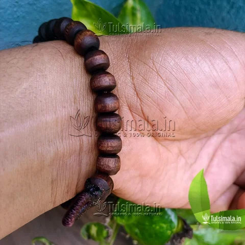 27+1  Shyama Tulsi Beads Hand Bracelet
